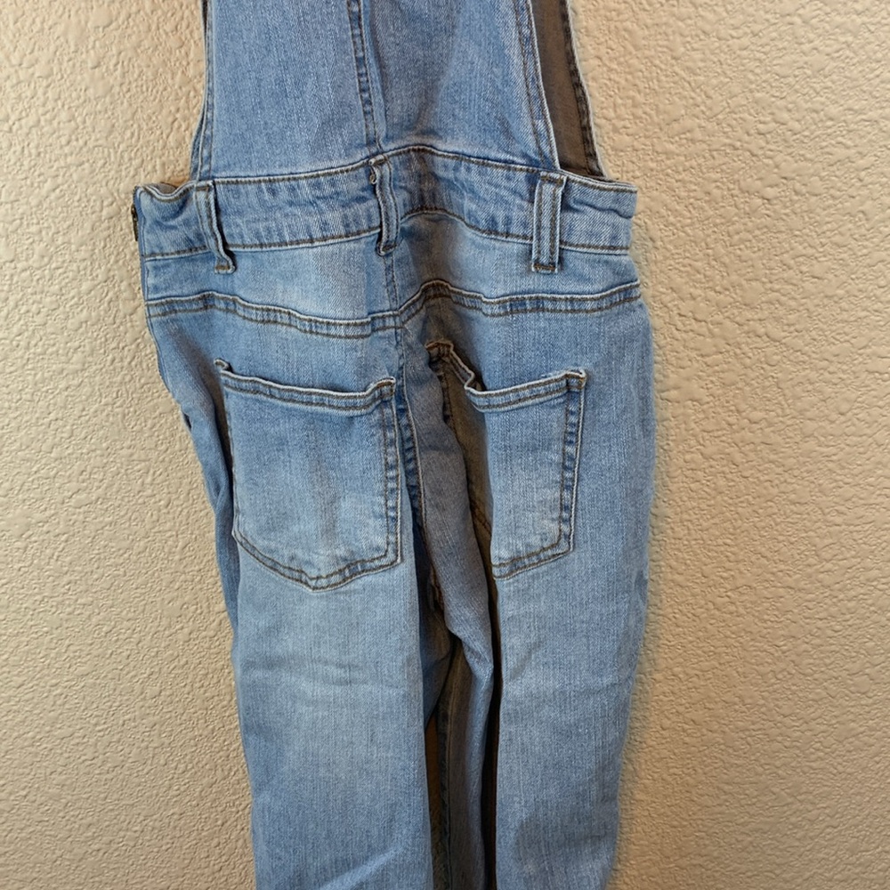 No Boundaries womens denim overalls sz XS casual fall comfy 90s streetwear - Picture 6 of 9